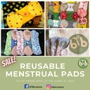 Menstrual pads, washable - starter set