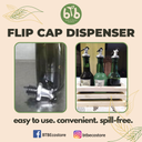Flip cap bottle dispenser
