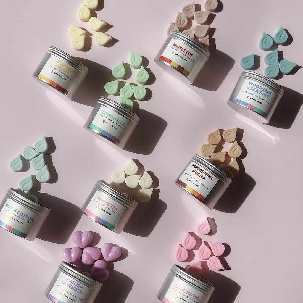 Scented wax melts in tin can, 60g