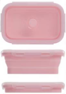 Food container, silicone - collapsible