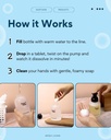 Foaming hand soap tablet starter kit