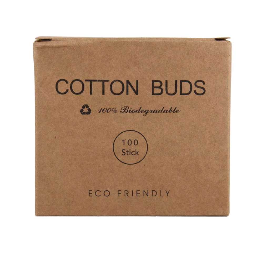 Cotton buds bamboo stem, 100 pcs