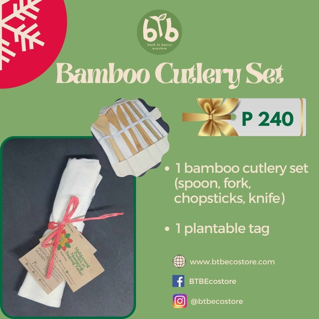 Pasko 2023 - Bamboo cutlery set