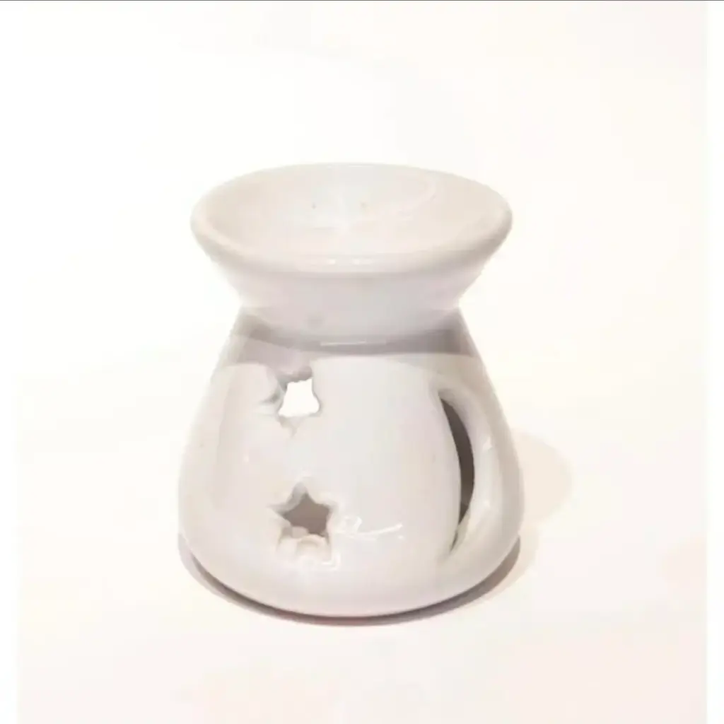 Ceramic wax melt burner