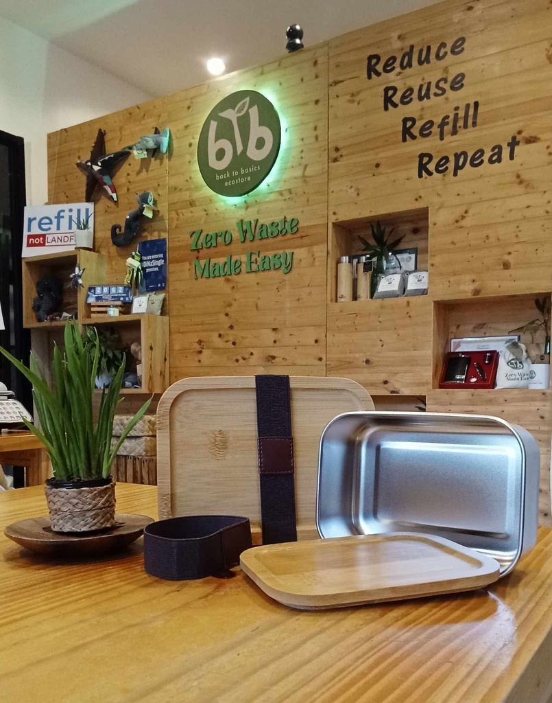 Lunch box, stainless with bamboo lid