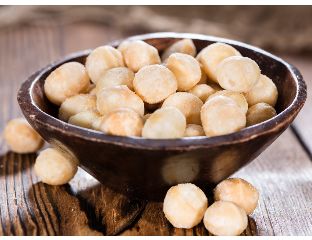 Macadamia whole, roasted- per gm