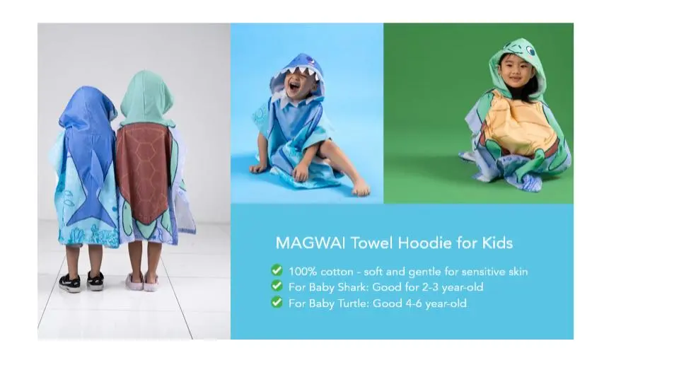 Towel hoodie, for kids