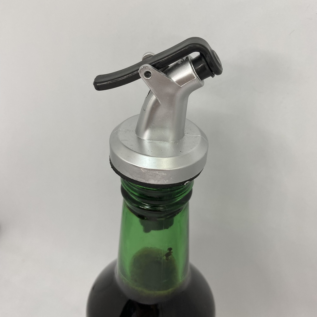 Bottle dispenser, flip-cap