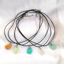 Necklace, sea glass