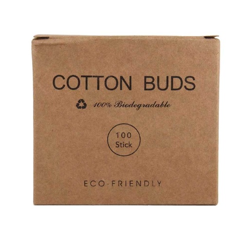 [G-BMBCOTBUD-100] Cotton buds bamboo stem, 100 pcs