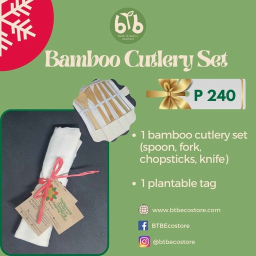 [BTB-GFTST-BMCUTS] Pasko 2023 - Bamboo cutlery set