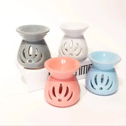 Ceramic wax melt burner