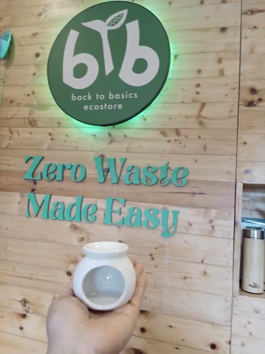 Ceramic wax melt burner