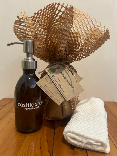 Castile Soap with Inabel Hand Towel (Premium)