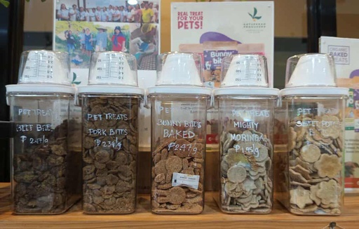 Pet treats, in bites (organic) - per gm