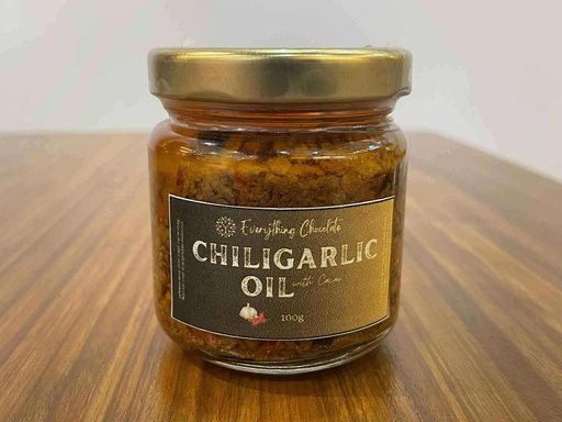 [YAN-CHOILCAC-PK] Chili oil with cacao powder, bottled 100 g