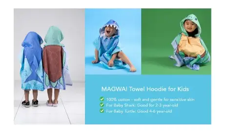 Towel hoodie, for kids
